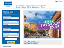 Tablet Screenshot of alamonicaragua.com